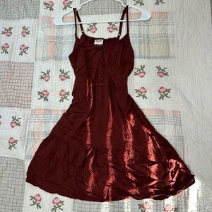 Mossimo Supply Co. Burgundy Mini Dress